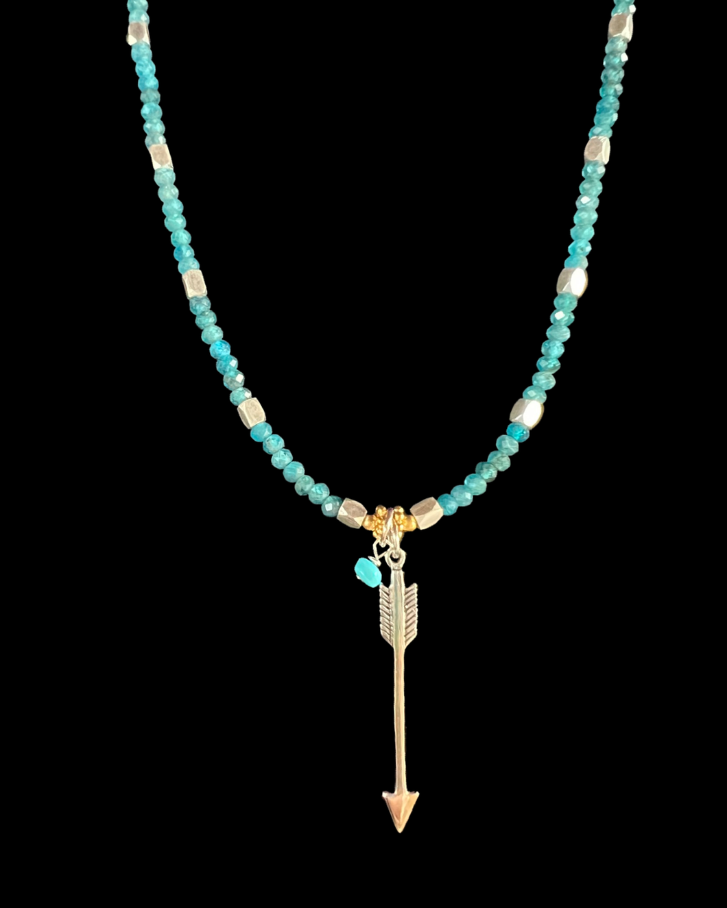 arrow w/apatite & turquoise