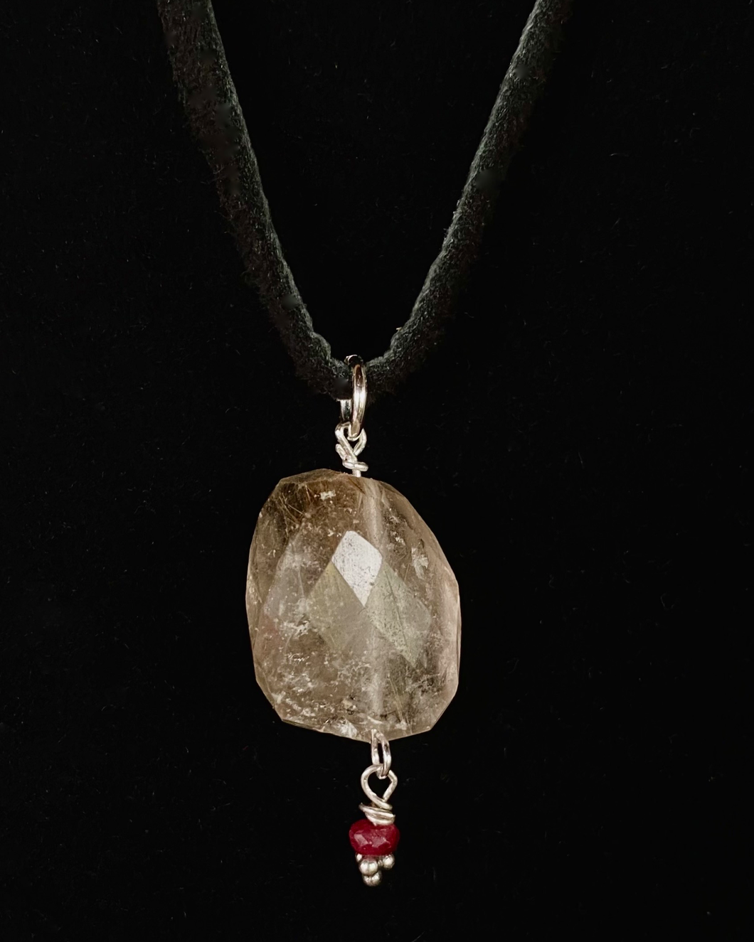 rutilated quartz w/ruby