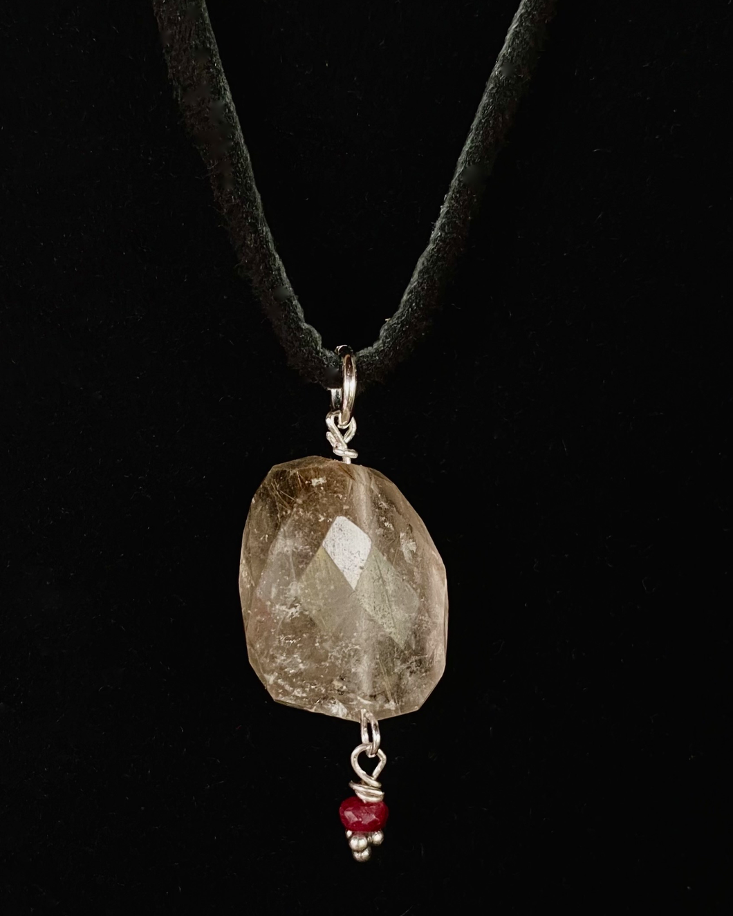 rutilated quartz w/ruby