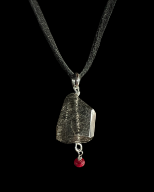 tourmalinated quartz w/ruby #3