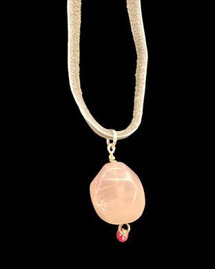 rose quartz w/ruby