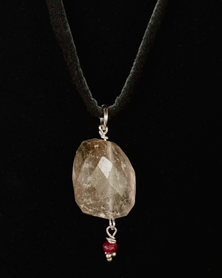 rutilated quartz w/ruby