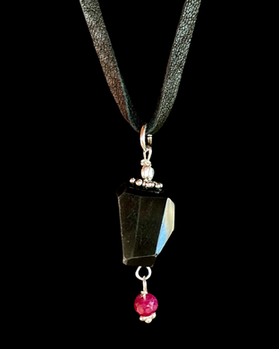 rainbow obsidian w/ruby